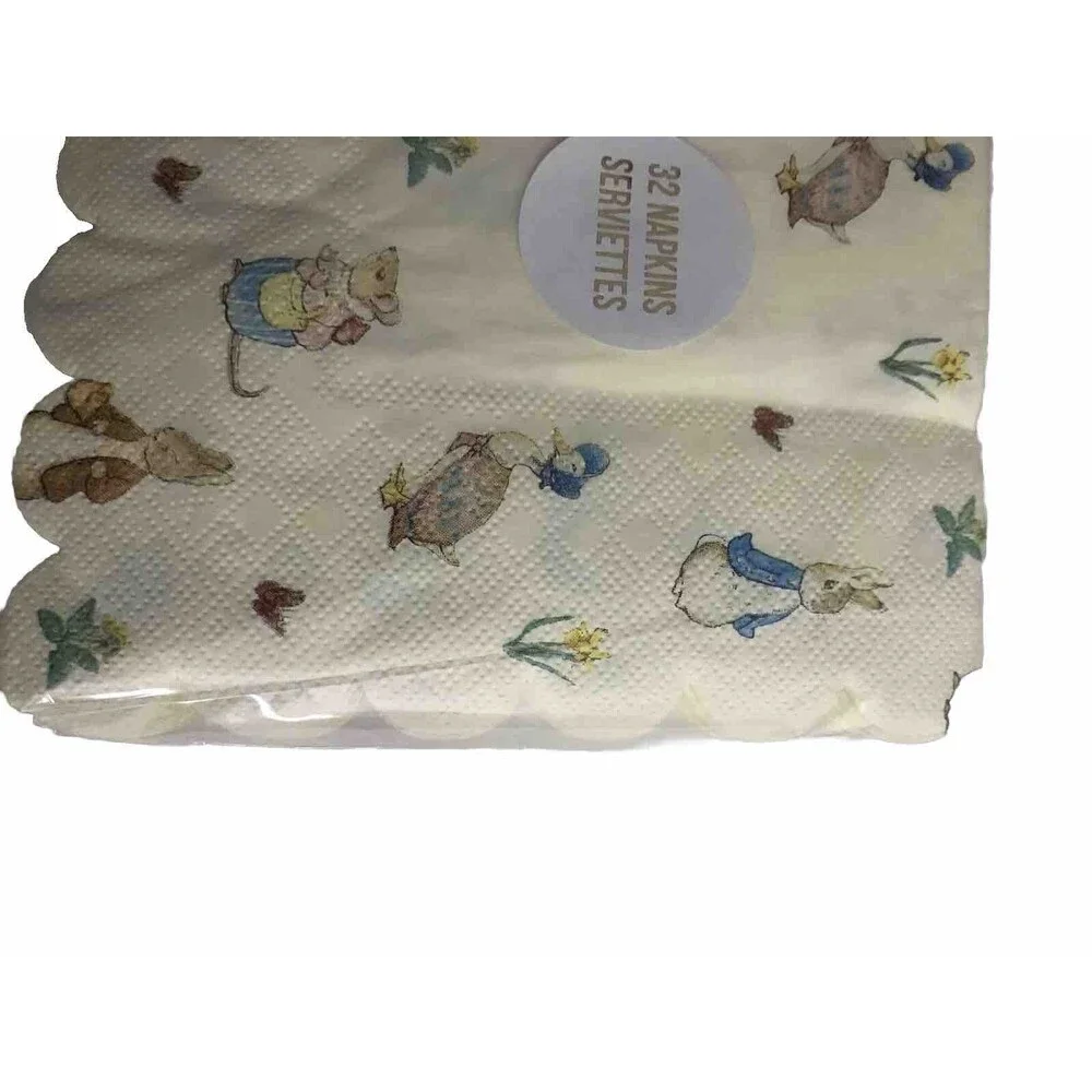 PETER RABBIT Meri Meri Easter Holiday Paper Napkins Pack Of 32 One Size
